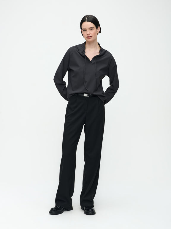 Dora Top Technical Jersey | Dark Grey