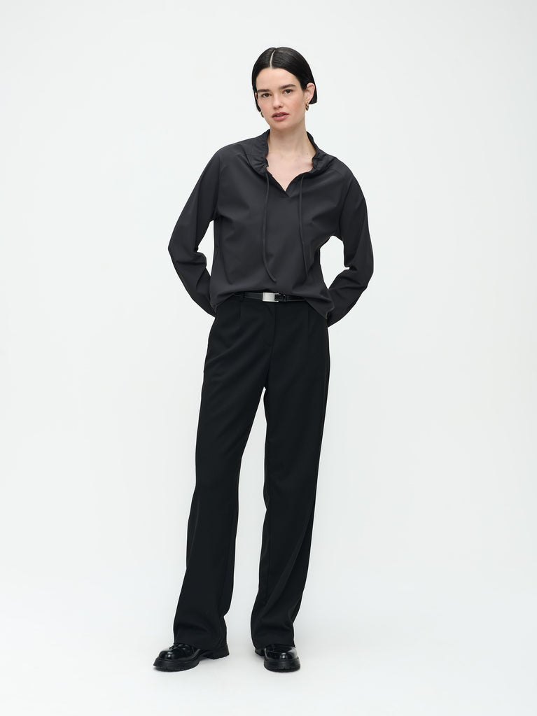 Dora Top Technical Jersey | Dark Grey