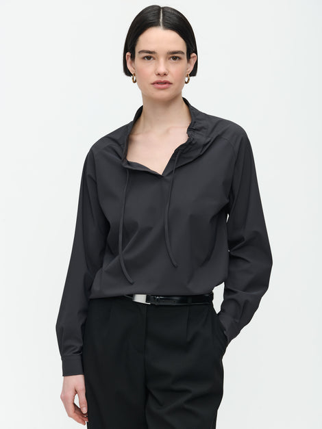 Dora Top Technical Jersey | Dark Grey