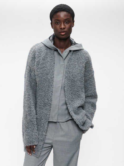 Cardigan boucle 25574 | Dark Grey