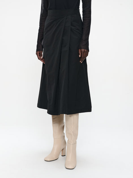 Alissa taffeta skirt | Black