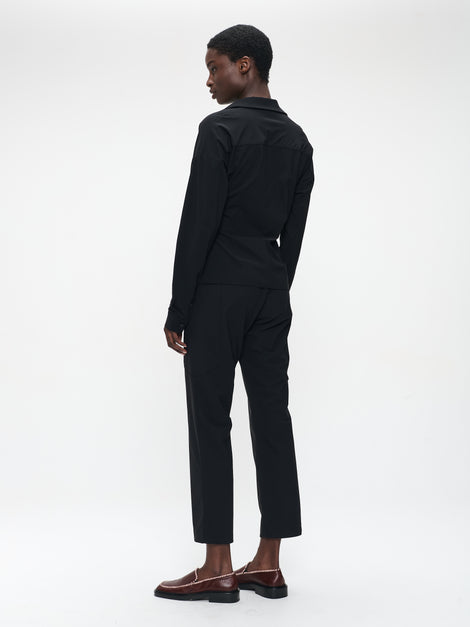 Norena blouse technical jersey | Black