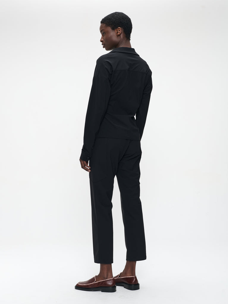 Norena blouse technical jersey | Black