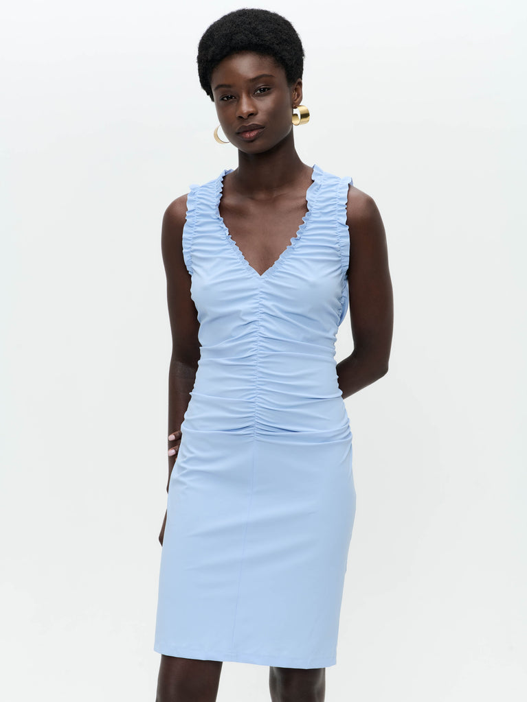 Romana dress technical jersey | Mid Blue