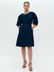 Crisalide cotton dress | Dark Blue