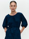 Crisalide cotton dress | Dark Blue