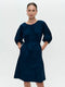 Crisalide cotton dress | Dark Blue