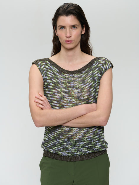 Multi collors viscose top 9037 | Multi Green