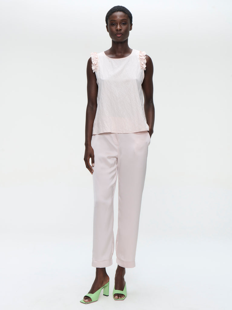 Masako viscose mix top | Pink