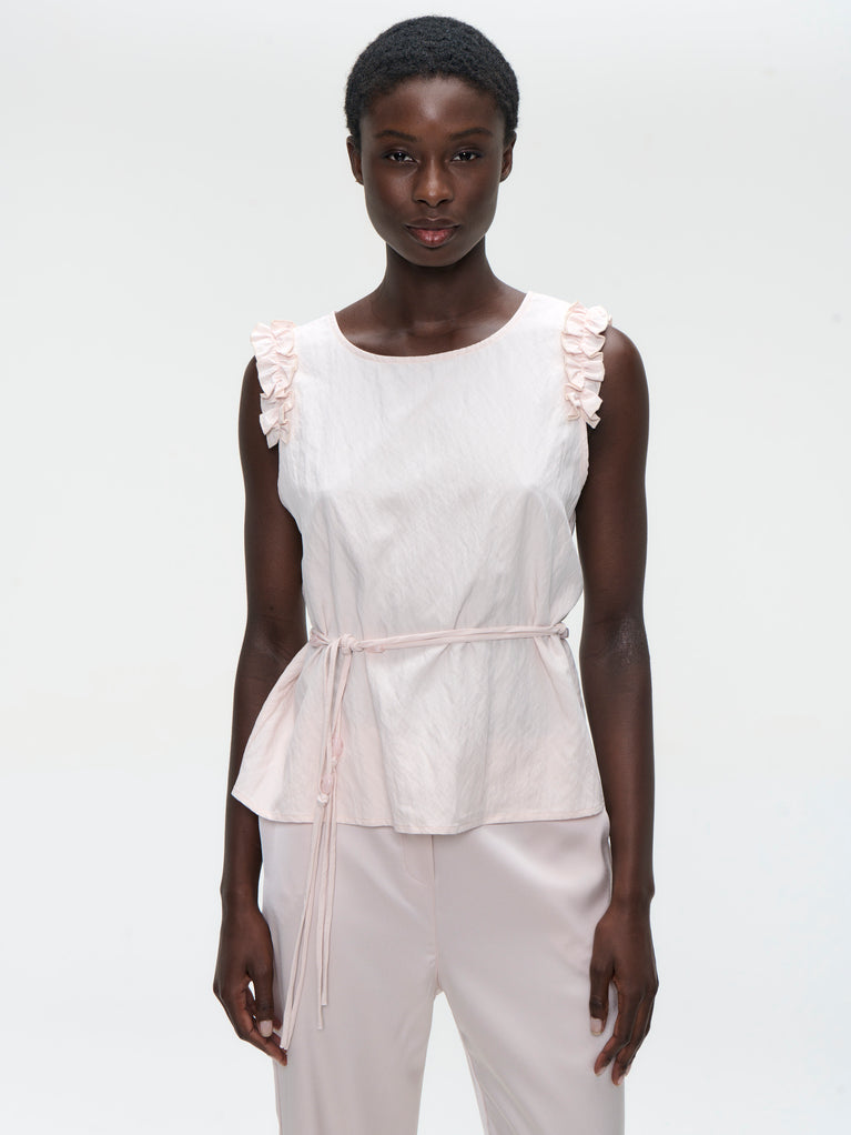 Masako viscose mix top | Pink