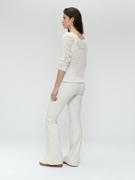 Summer cotton pullover 25041 | Off White