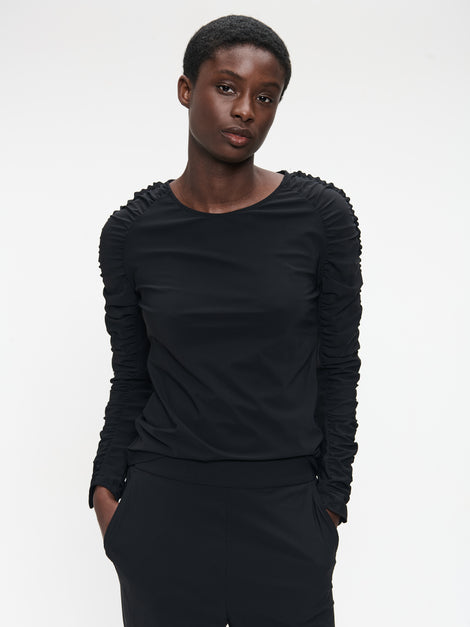 Carlina Top Technical Jersey | Black