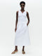 Maud cotton poplin skirt | White
