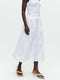 Maud cotton poplin skirt | White