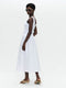 Maud cotton poplin skirt | White