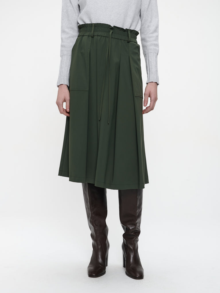 Raffaele skirt technical jersey | Army