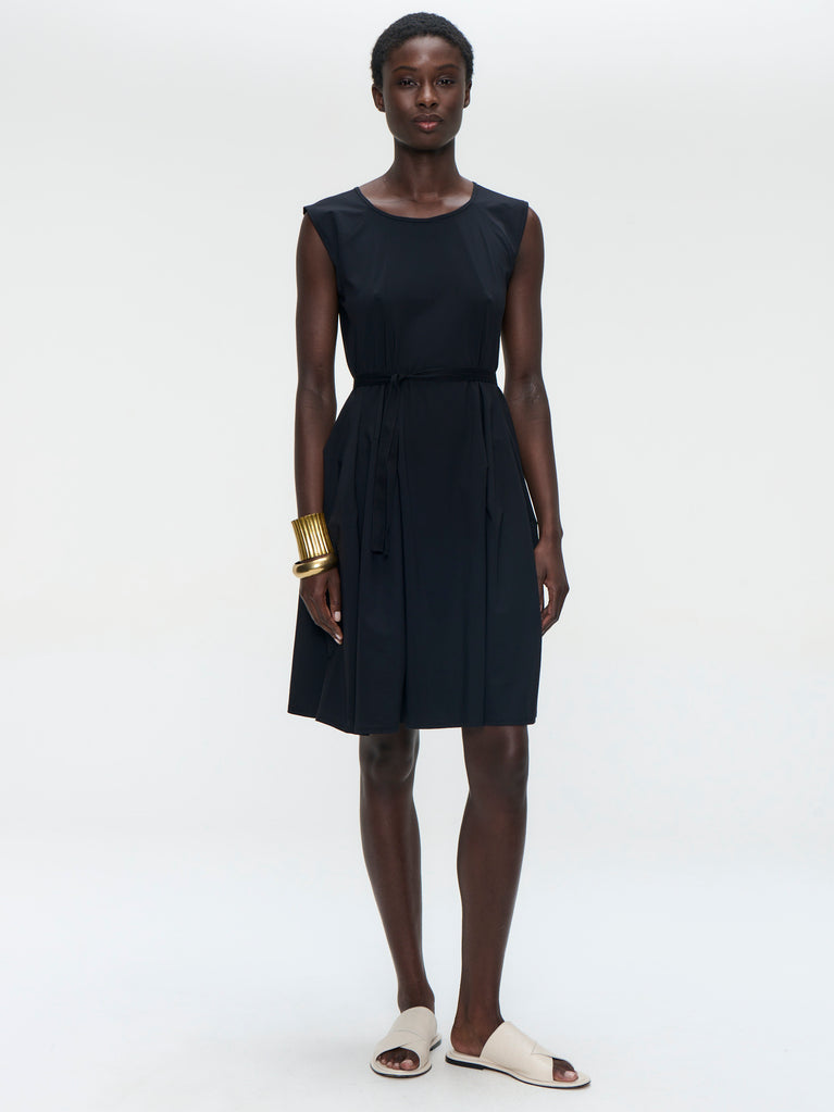Erika dress technical jersey | Black