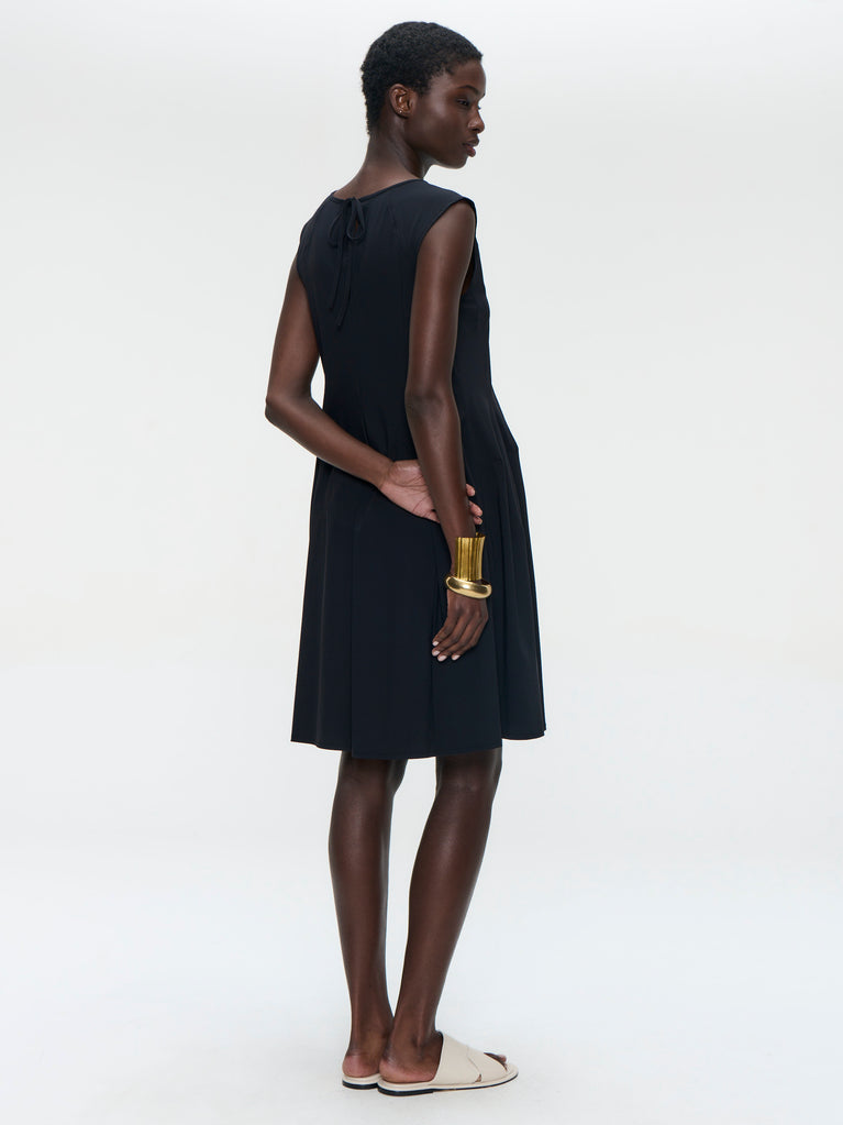 Erika dress technical jersey | Black