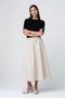 Haruna tafeta skirt | Light Grey