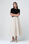 Haruna tafeta skirt | Light Grey