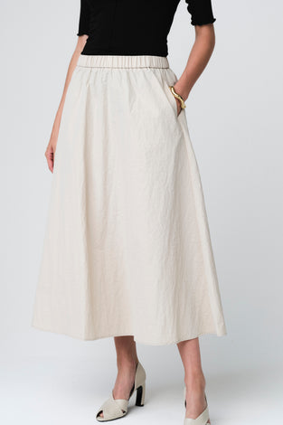 Haruna taffeta skirt | Light Grey