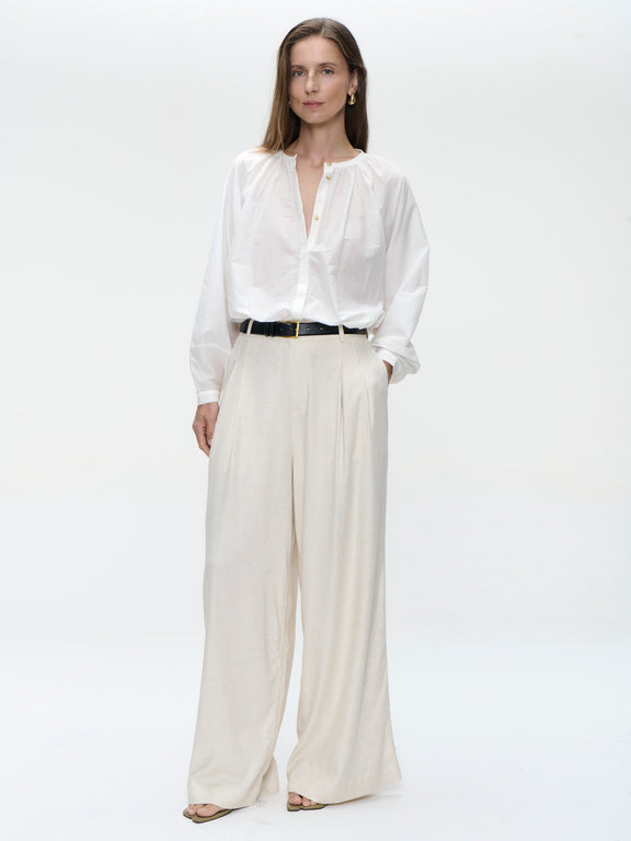 Kenta cotton blouse | White