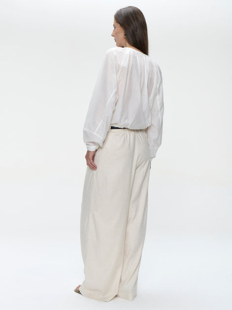 Kenta cotton blouse | White