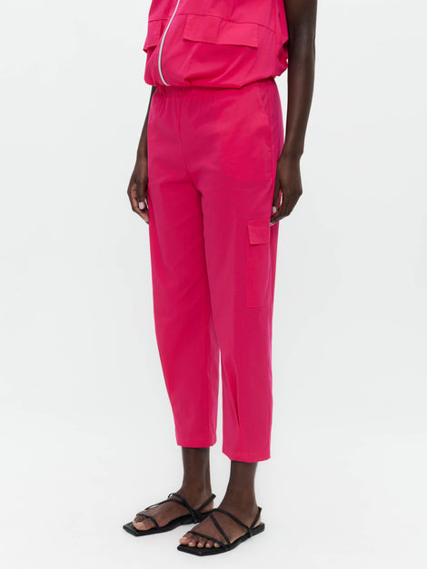 Ubino cotton poplin pants | Fuxia