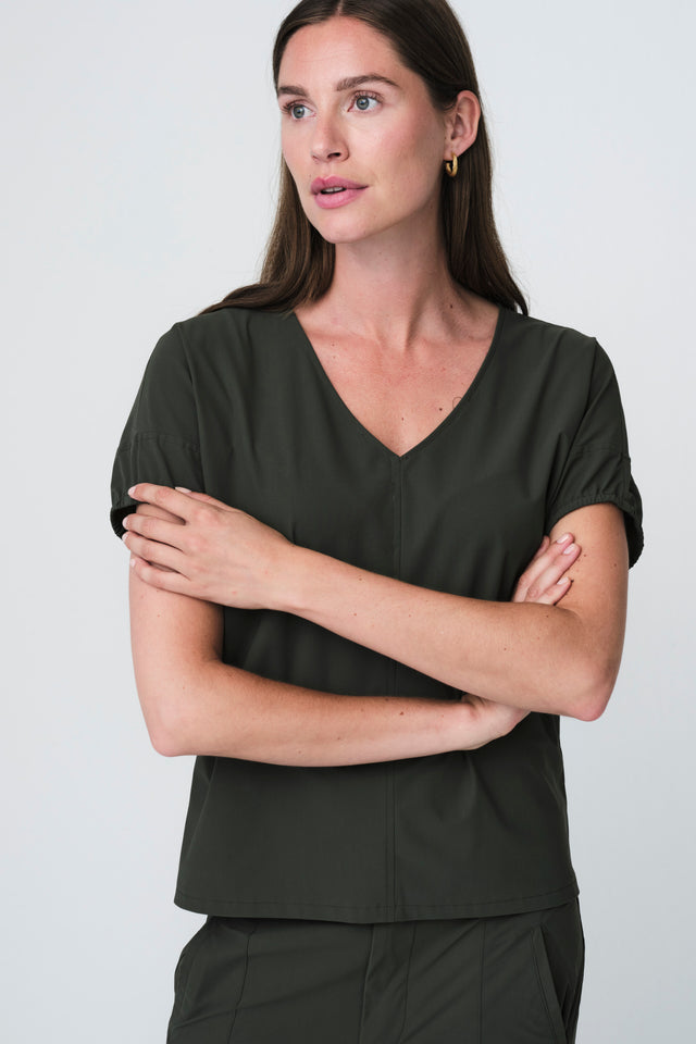 Isabelle top technical jersey Isabelle top technical jersey | Army