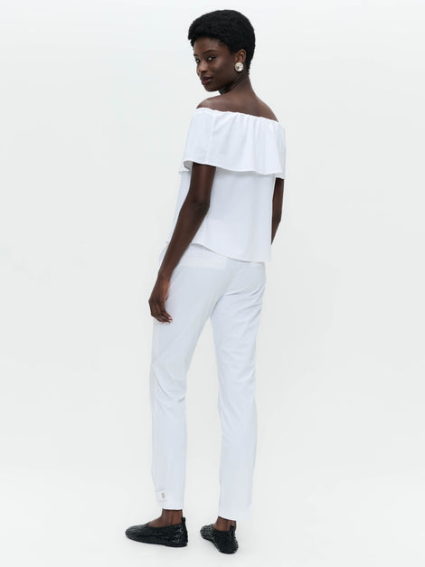 Vera pants technical jersey | White