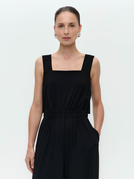 Mathilda jumpsuit technical jersey | Black