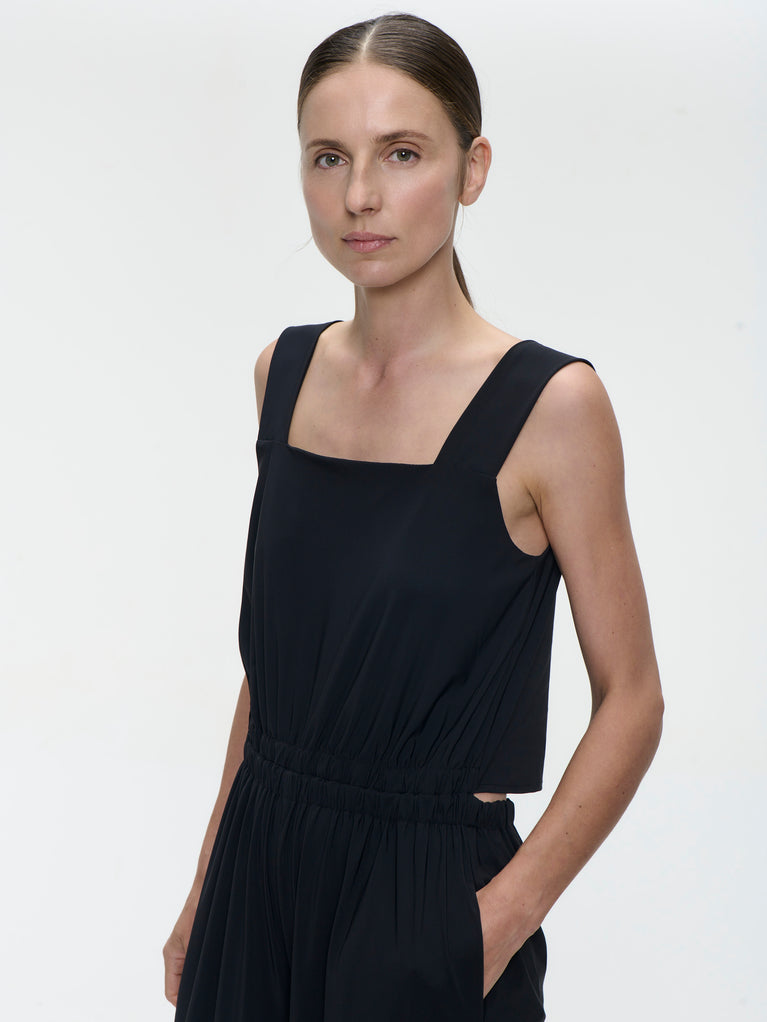 Mathilda jumpsuit technical jersey | Black