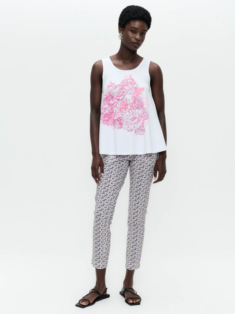 Cotton summer top T510 | White