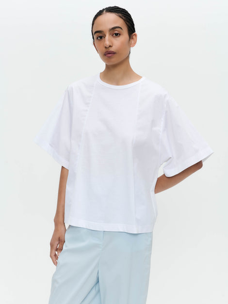 Carry mix cotton top | White