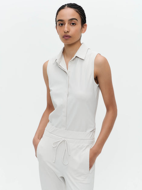 Kikkie blouse technical jersey WS | Sand