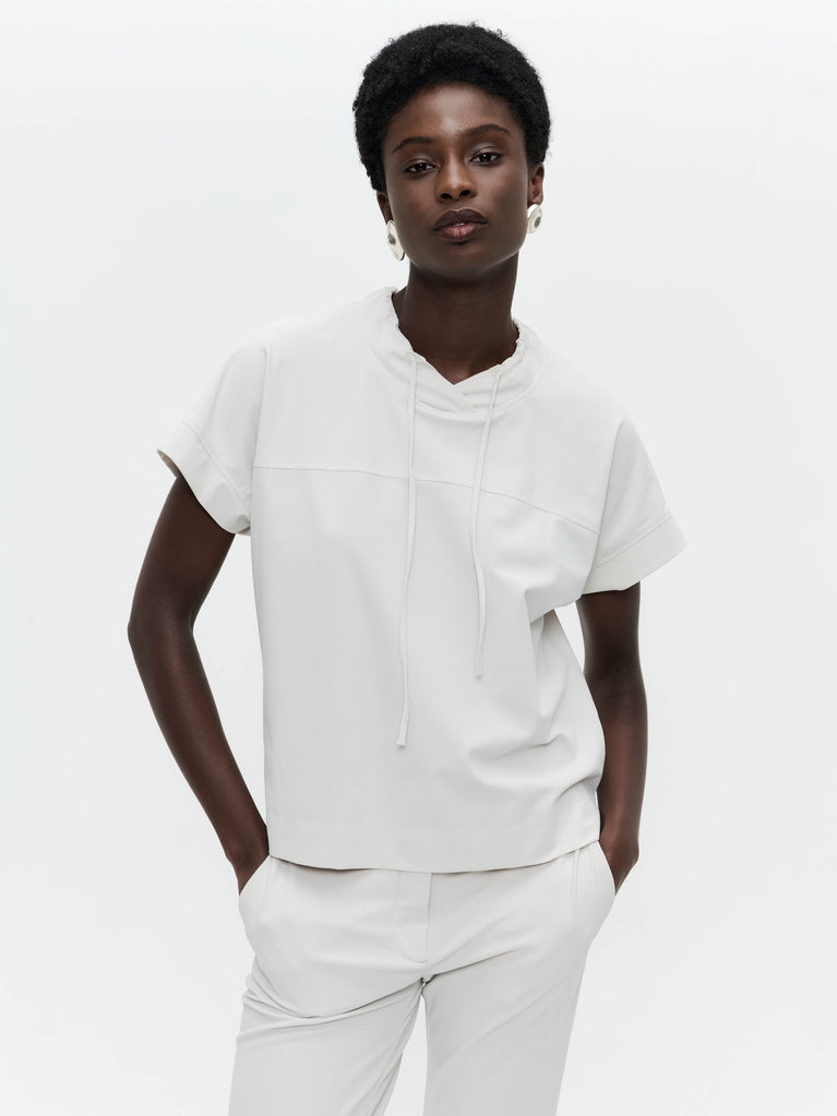 Lucca top technical jersey | Sand