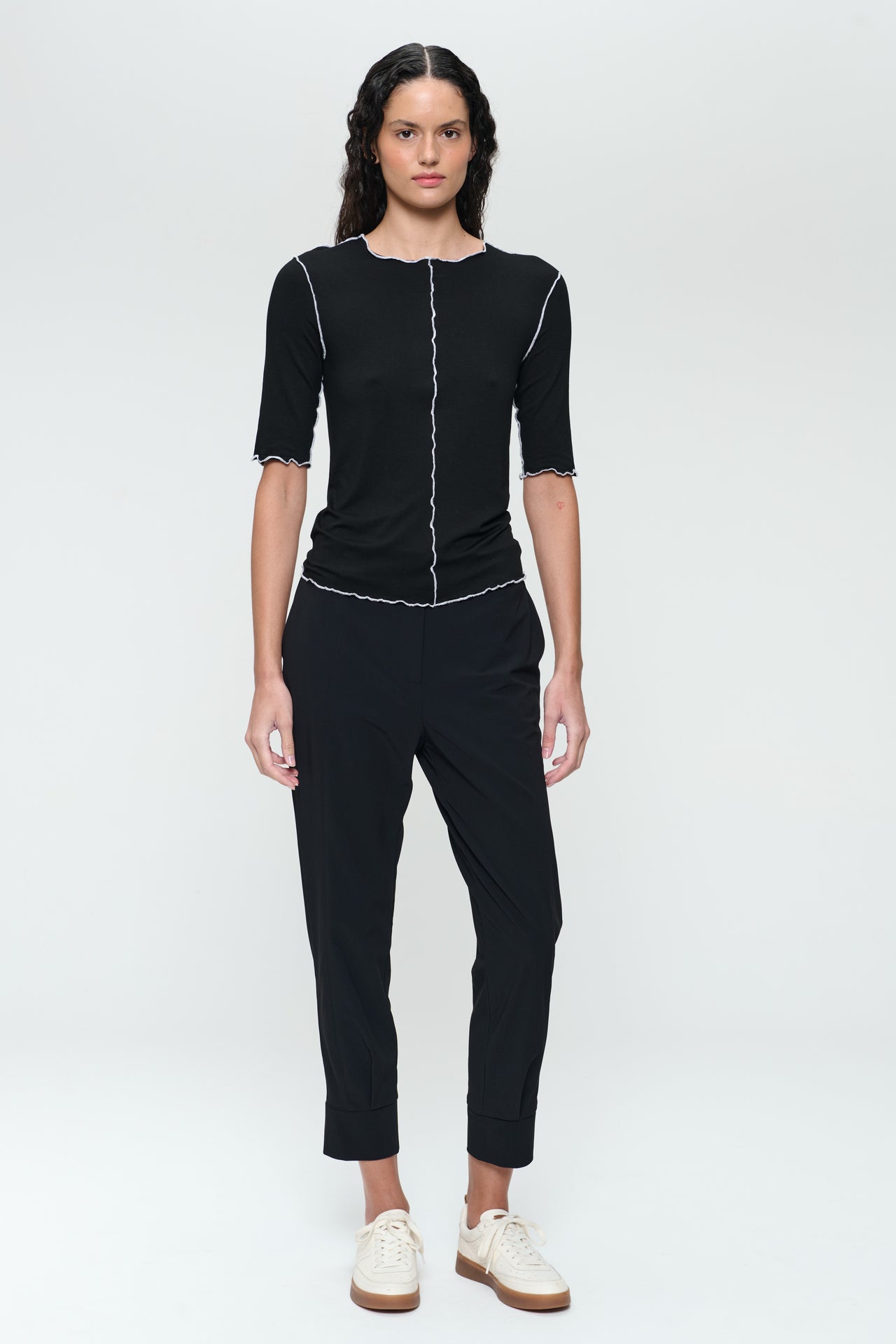 Delia structure technical jersey pants Delia structure technical jersey pants | Black