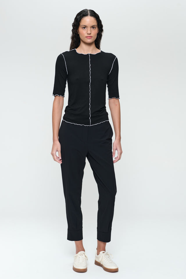 Delia structure technical jersey pants Delia structure technical jersey pants | Black
