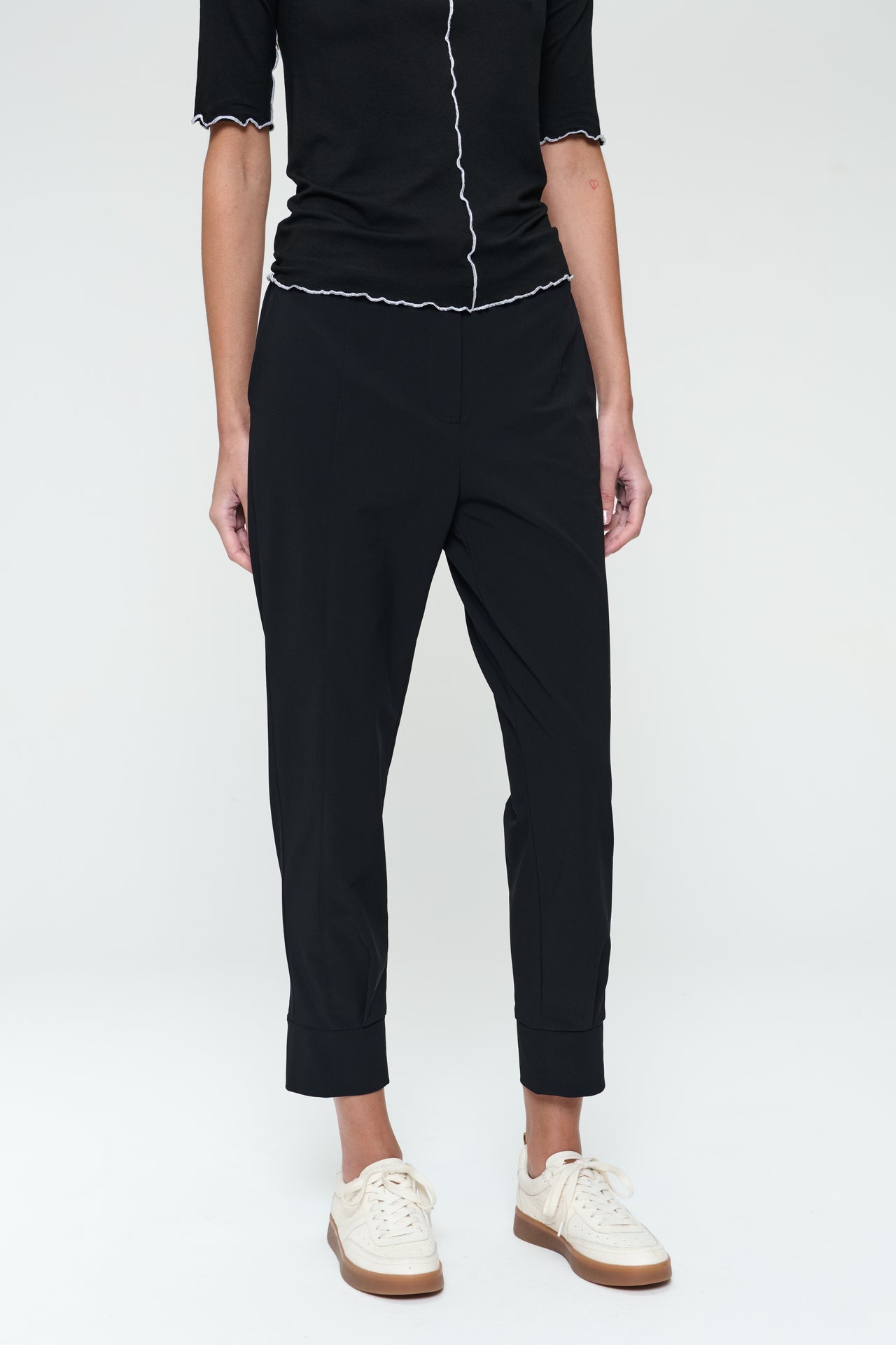 Delia structure technical jersey pants Delia structure technical jersey pants | Black