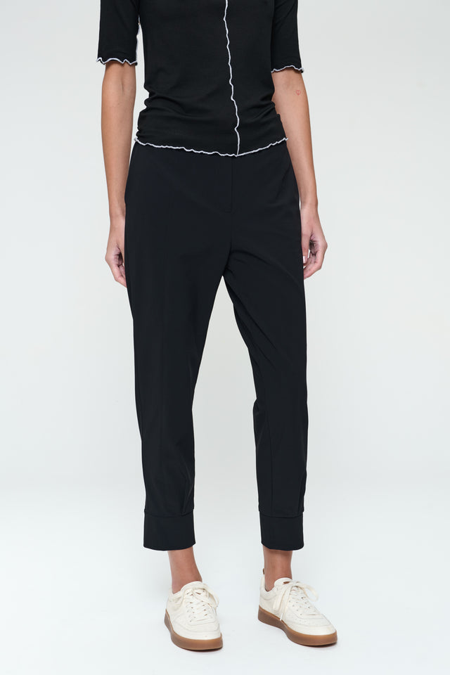 Delia structure technical jersey pants Delia structure technical jersey pants | Black
