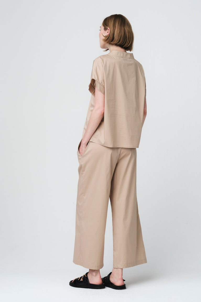 Poplin loos fit top | Sabbia