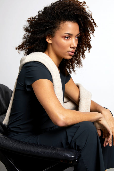 T-shirt Sara easy wear Maglia Tecnica | Grigio Notte