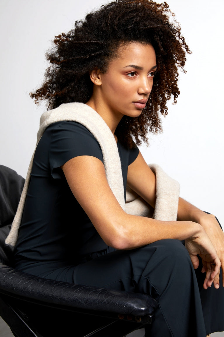 T-shirt Sara easy wear Maglia Tecnica | Grigio Notte