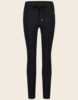 Pantalone Emma gamba dritta fit Jersey tecnico | Nero