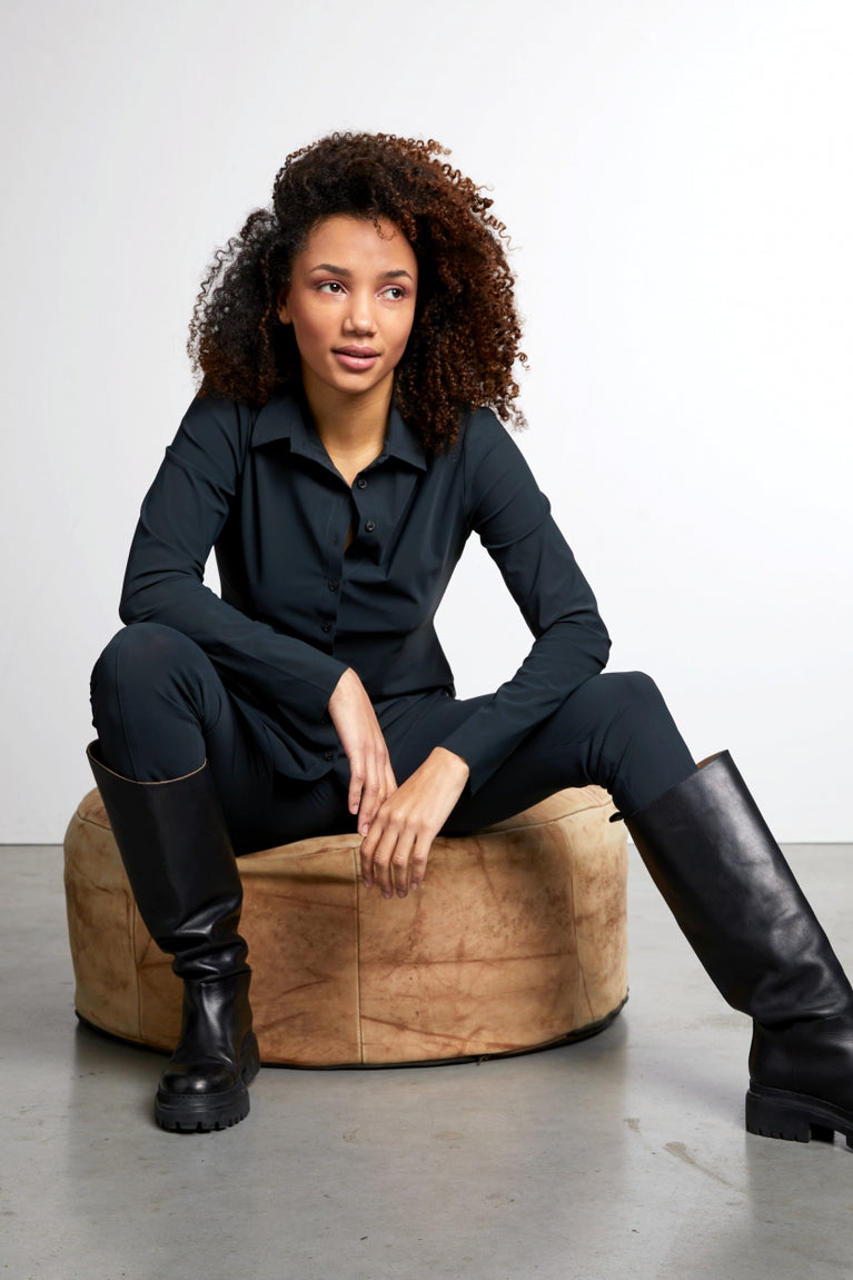 Blusa Betty easy wear Maglia Tecnica | Grigio Notte