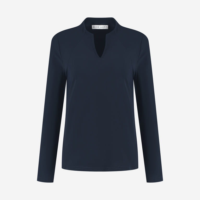 Andrea top LS technical jersey | Blue