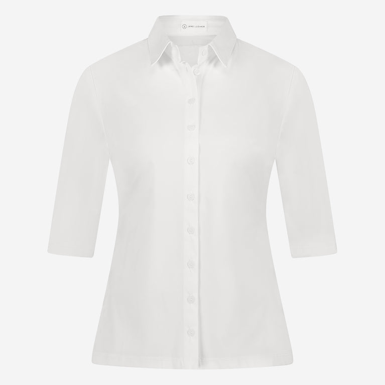 Blouse Betty easy wear Technical Jersey | White