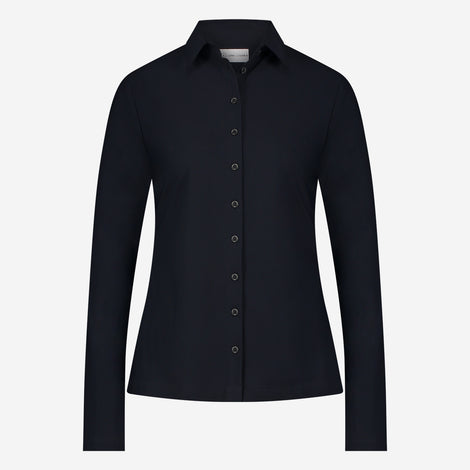 Blouse Betty easy wear Technical Jersey | Blue