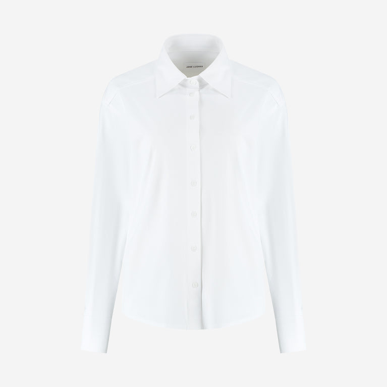Ivona blouse technical jersey | White