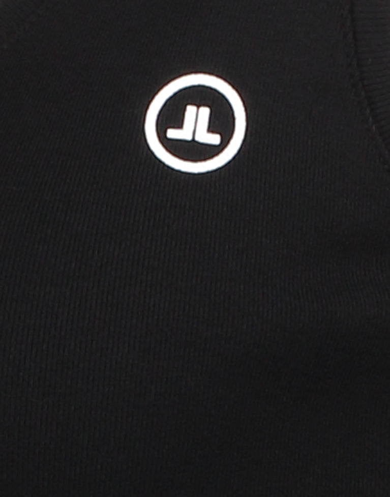 Top strappato facile da indossare Cotone organico | Nero